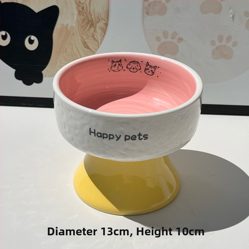 Keramiline kassikauss kaela kaitsega, stabi disain, suupisteplaat — bränd Xiyu, kassidele