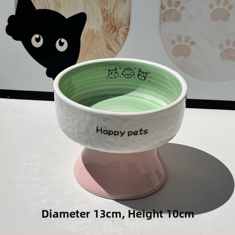 Keramiline kassikauss kaela kaitsega, stabi disain, suupisteplaat — bränd Xiyu, kassidele