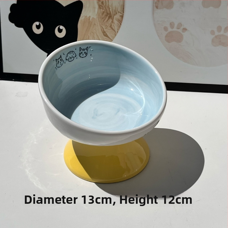 Keramiline kassikauss kaela kaitsega, stabi disain, suupisteplaat — bränd Xiyu, kassidele