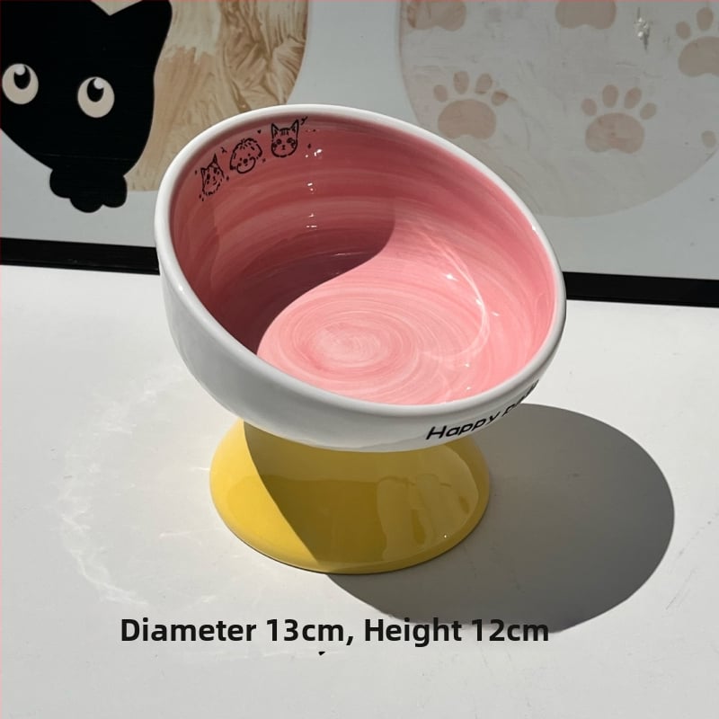 Keramiline kassikauss kaela kaitsega, stabi disain, suupisteplaat — bränd Xiyu, kassidele