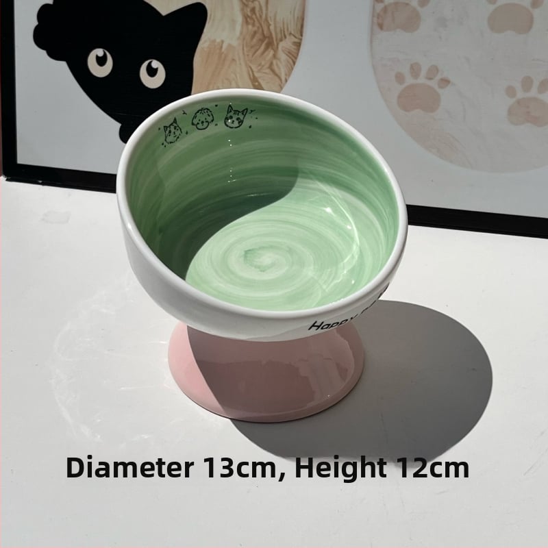 Keramiline kassikauss kaela kaitsega, stabi disain, suupisteplaat — bränd Xiyu, kassidele