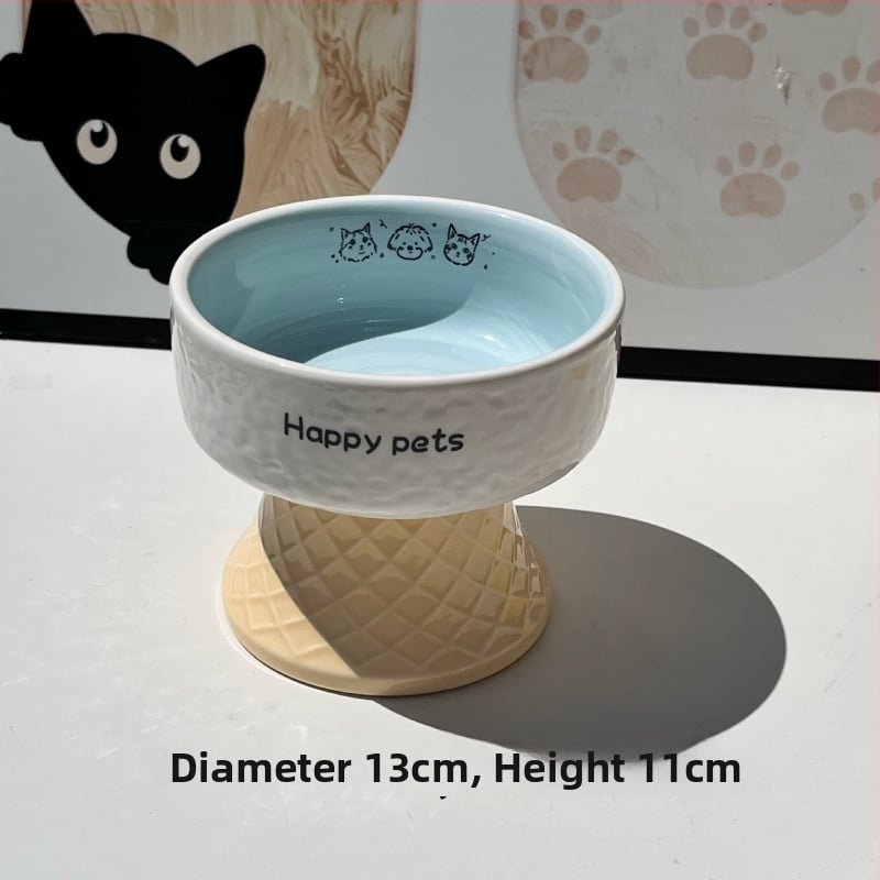 Keramiline kassikauss kaela kaitsega, stabi disain, suupisteplaat — bränd Xiyu, kassidele