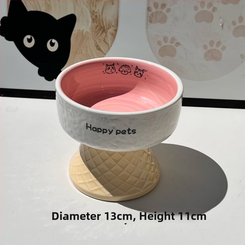 Keramiline kassikauss kaela kaitsega, stabi disain, suupisteplaat — bränd Xiyu, kassidele