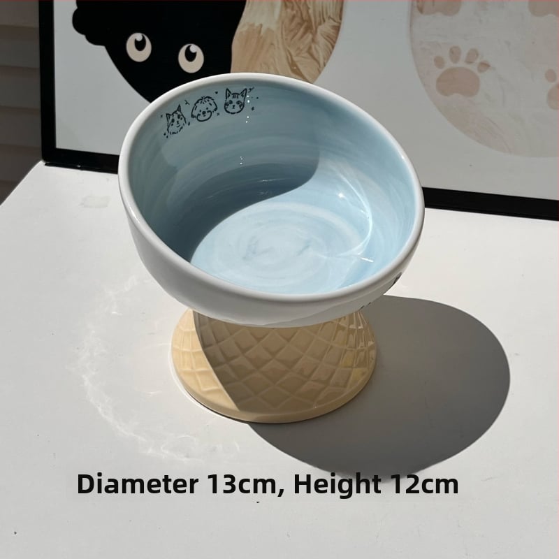 Keramiline kassikauss kaela kaitsega, stabi disain, suupisteplaat — bränd Xiyu, kassidele