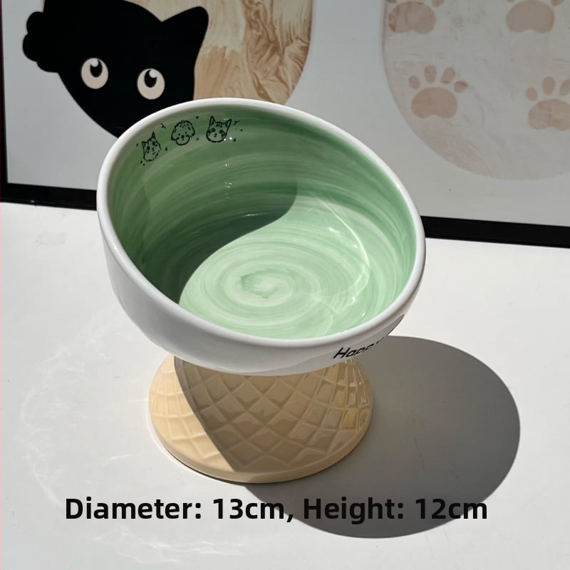 Keramiline kassikauss kaela kaitsega, stabi disain, suupisteplaat — bränd Xiyu, kassidele