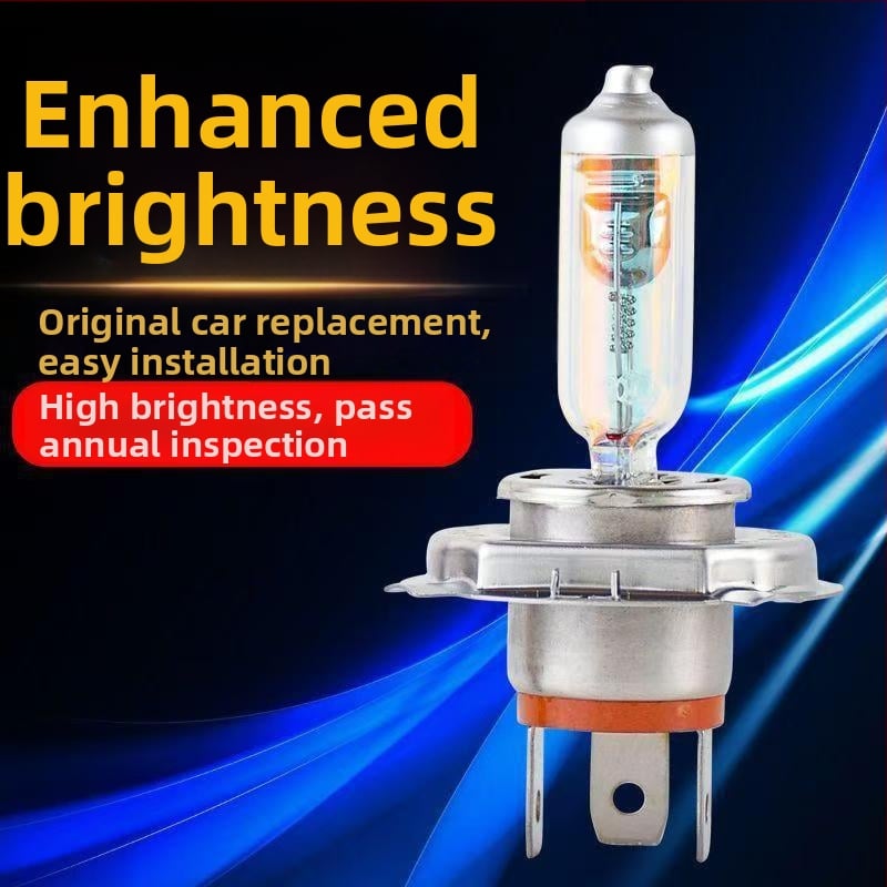 Bec auto pentru faruri H1/H3/H4/H7, 12V/24V, 100W/150W, 4100K, lampă halogenă cu cuarț