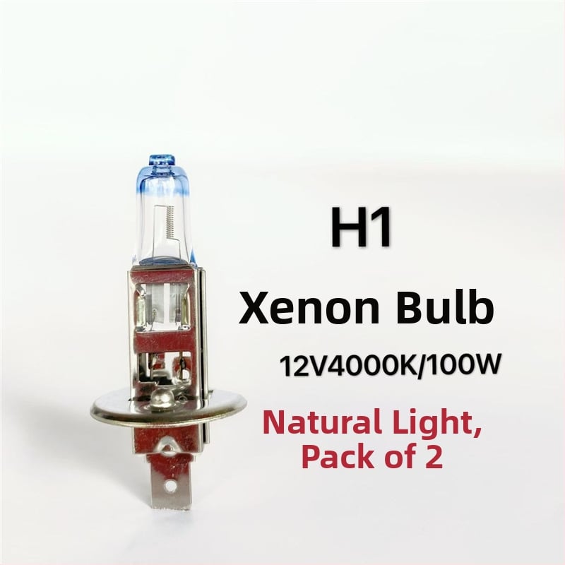 Bec auto pentru faruri H1/H3/H4/H7, 12V/24V, 100W/150W, 4100K, lampă halogenă cu cuarț
