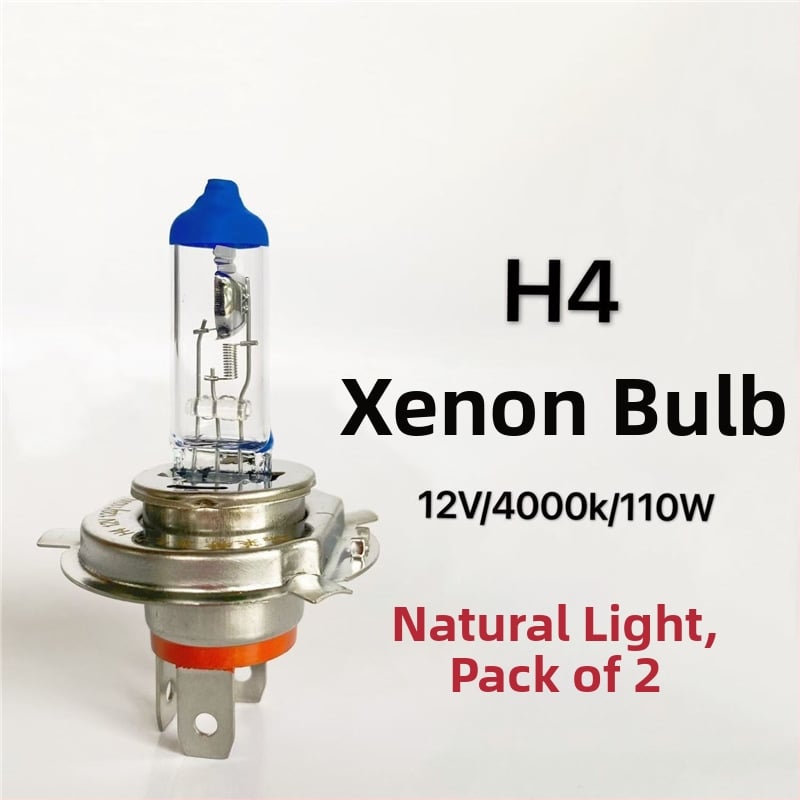 Bec auto pentru faruri H1/H3/H4/H7, 12V/24V, 100W/150W, 4100K, lampă halogenă cu cuarț