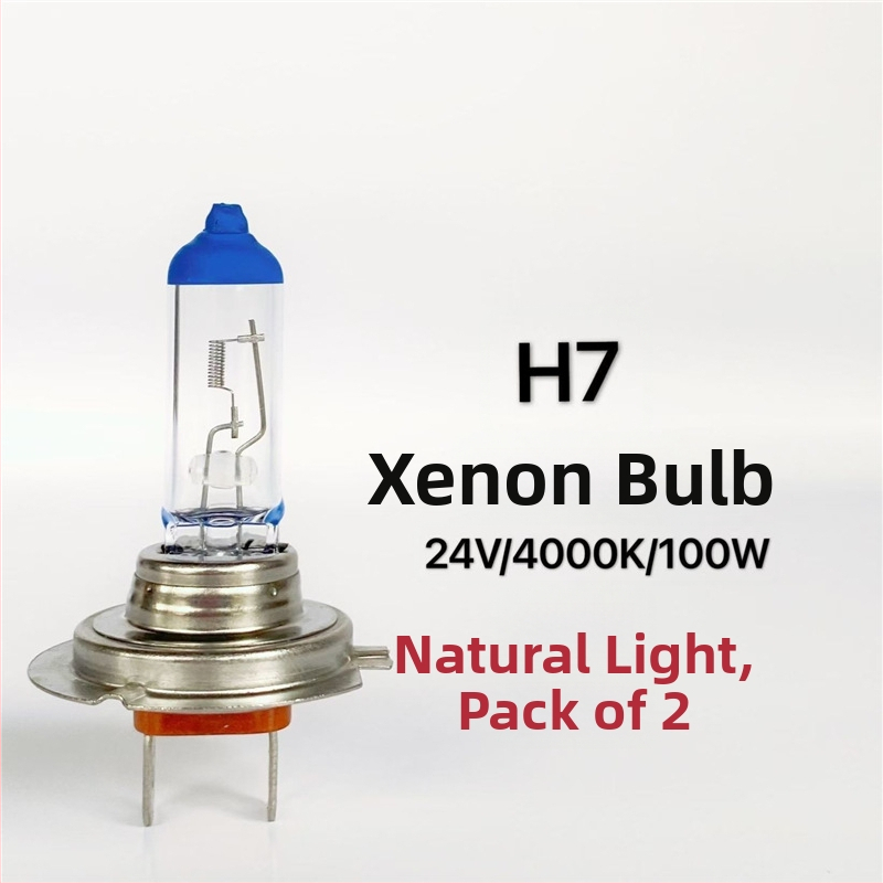 Bec auto pentru faruri H1/H3/H4/H7, 12V/24V, 100W/150W, 4100K, lampă halogenă cu cuarț