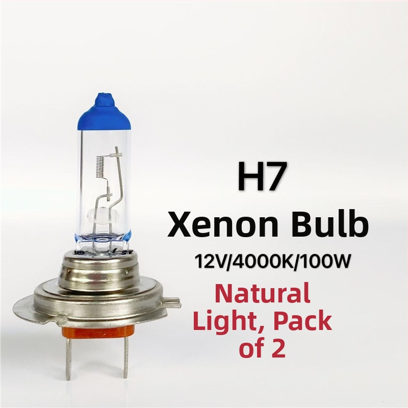 Bec auto pentru faruri H1/H3/H4/H7, 12V/24V, 100W/150W, 4100K, lampă halogenă cu cuarț