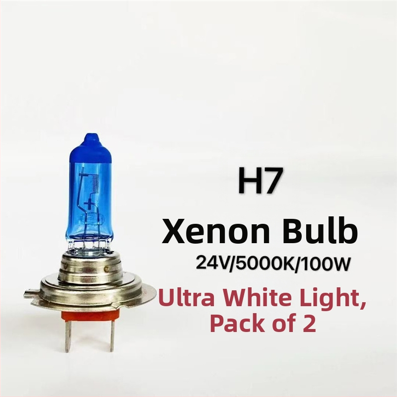 Bec auto pentru faruri H1/H3/H4/H7, 12V/24V, 100W/150W, 4100K, lampă halogenă cu cuarț