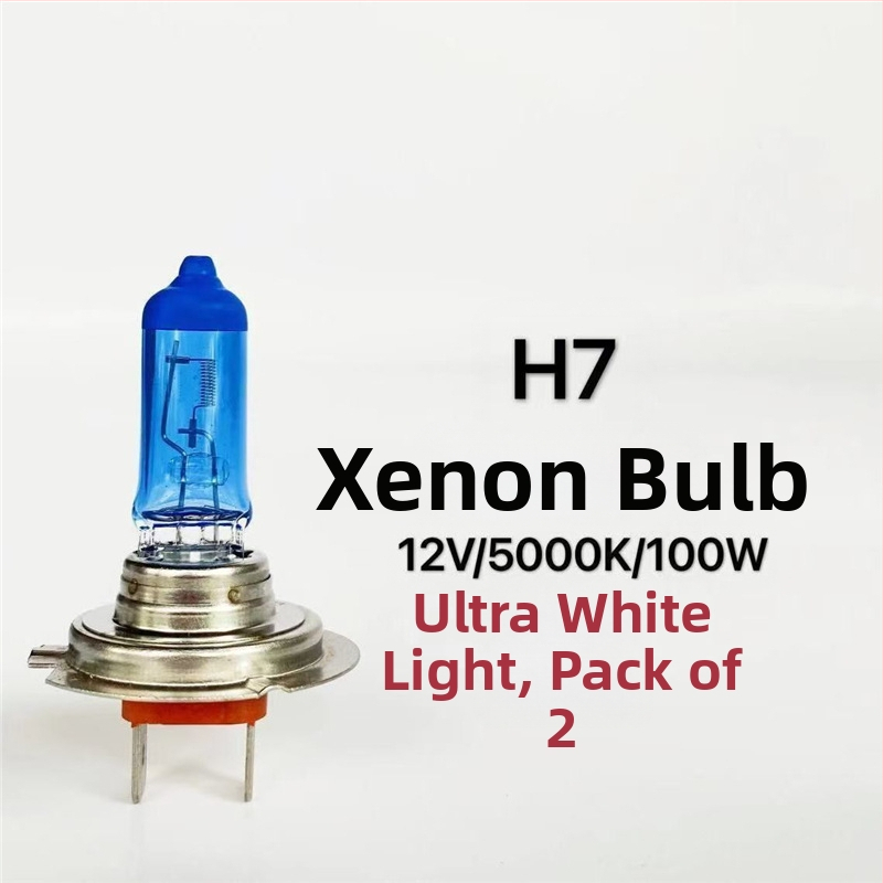 Bec auto pentru faruri H1/H3/H4/H7, 12V/24V, 100W/150W, 4100K, lampă halogenă cu cuarț