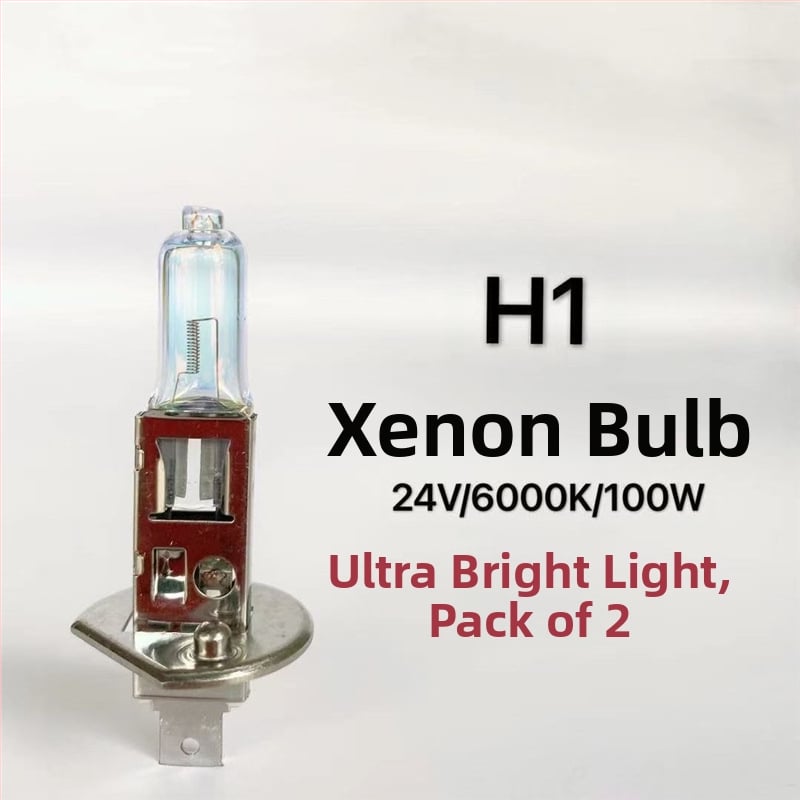 Bec auto pentru faruri H1/H3/H4/H7, 12V/24V, 100W/150W, 4100K, lampă halogenă cu cuarț