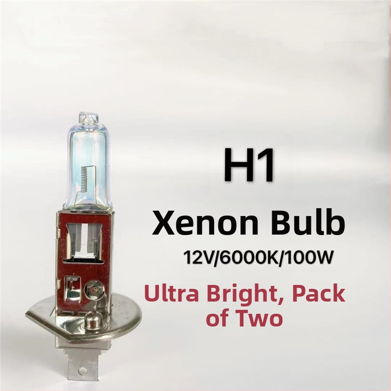 Bec auto pentru faruri H1/H3/H4/H7, 12V/24V, 100W/150W, 4100K, lampă halogenă cu cuarț