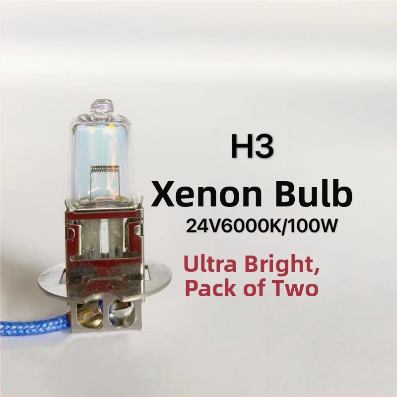 Bec auto pentru faruri H1/H3/H4/H7, 12V/24V, 100W/150W, 4100K, lampă halogenă cu cuarț