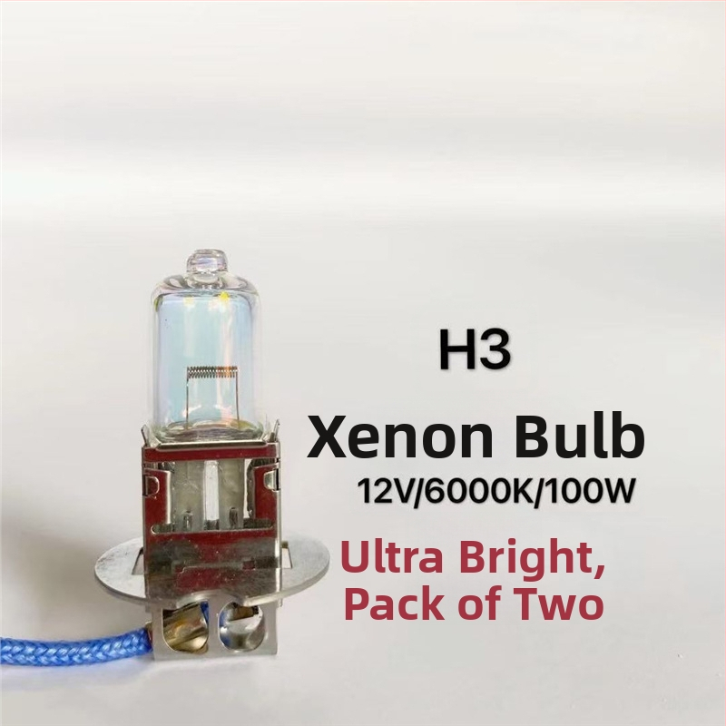 Bec auto pentru faruri H1/H3/H4/H7, 12V/24V, 100W/150W, 4100K, lampă halogenă cu cuarț