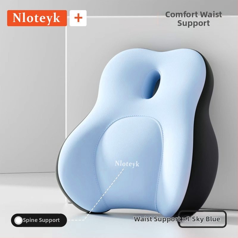 Automobilių juosmens atrama - nugaros atrama vairuotojo sėdynei, palmių pluošto užpildas, minimalistinis stilius, universalus suderinamumas