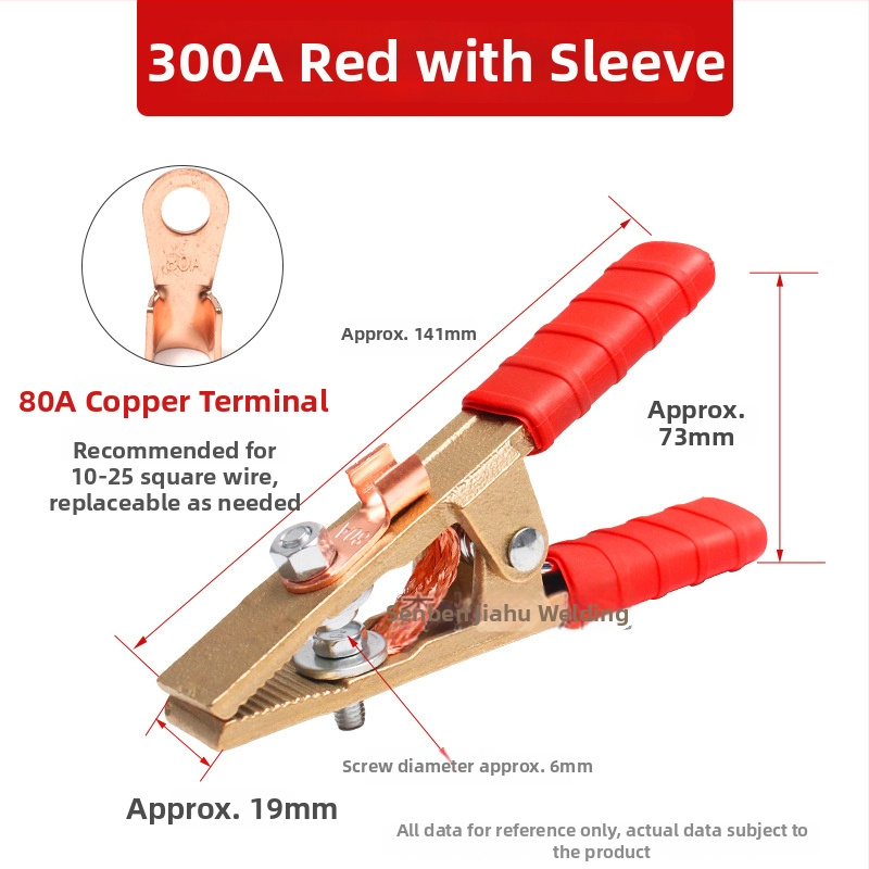 Baterijos laikiklis su grynu vario krokodilo klipu, laidų jungtis ir sustiprinta žemės skava