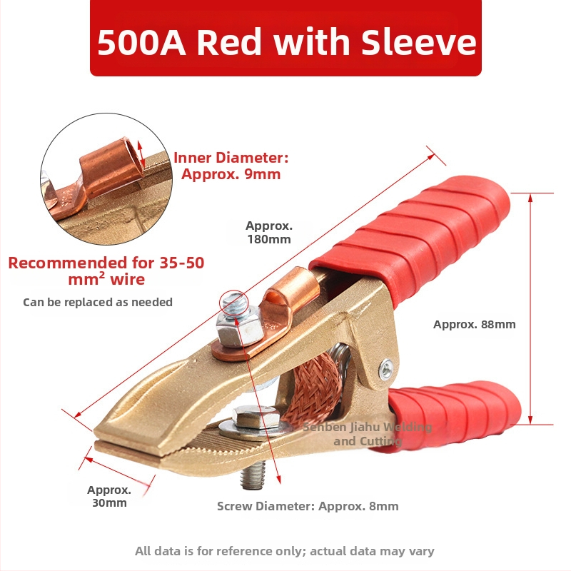 Baterijos laikiklis su grynu vario krokodilo klipu, laidų jungtis ir sustiprinta žemės skava