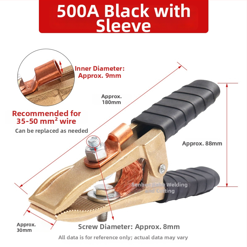 Baterijos laikiklis su grynu vario krokodilo klipu, laidų jungtis ir sustiprinta žemės skava