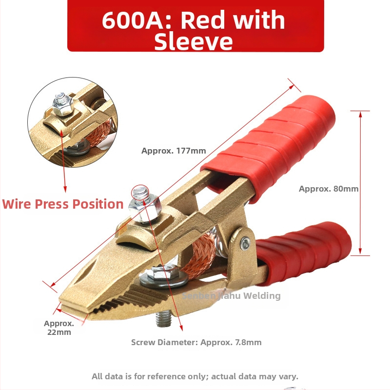 Baterijos laikiklis su grynu vario krokodilo klipu, laidų jungtis ir sustiprinta žemės skava