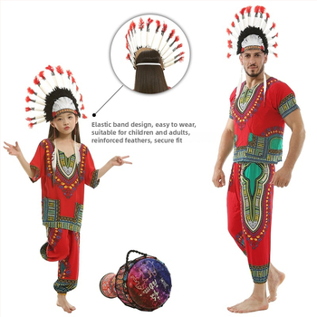 Облекло за глава за деца с пера и огърлица – пролет 2025