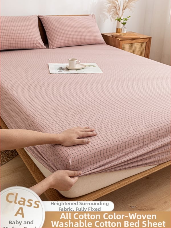 Lovos užtiesalas, 100% medvilnė, twill audinys, ekologiškas dažymas, vienodas raštas