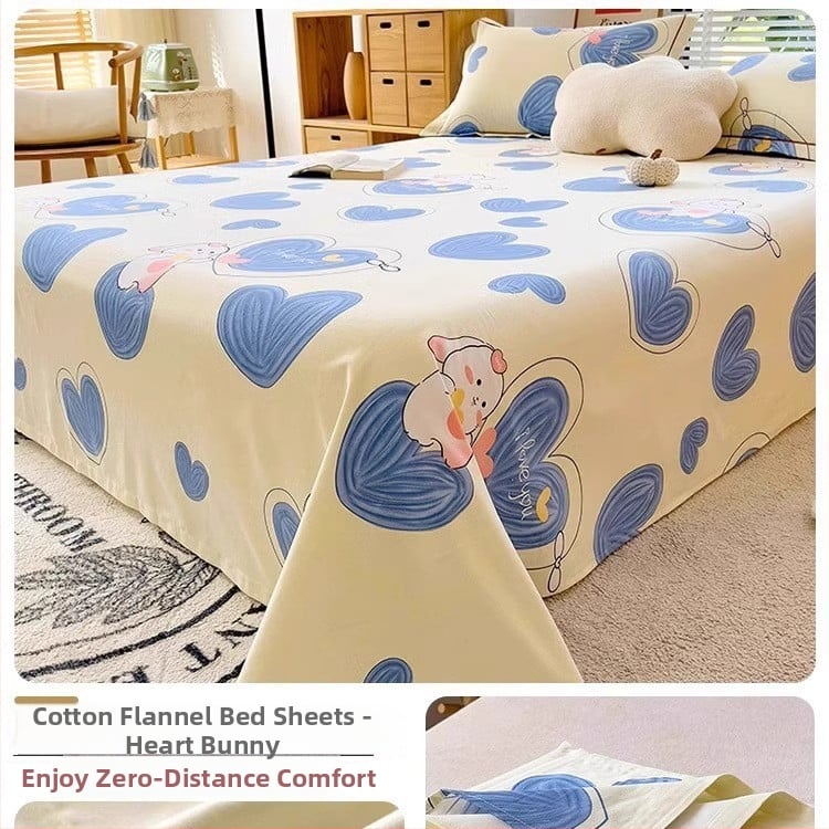 Brushed medvilnės Twill patalynės komplektas, 3 dalių, vienodas raštas, reaktyvus dažymas