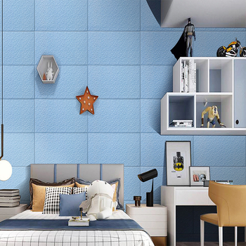 3D lipnus sienos lipdukas svetainei, Nordic stilius, vandeniui atsparus XPE putų