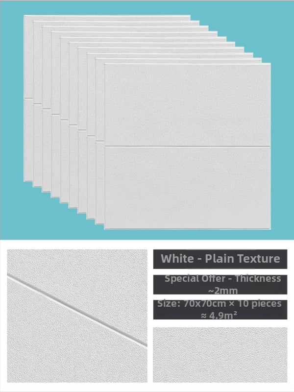 3D lipnus sienos lipdukas svetainei, Nordic stilius, vandeniui atsparus XPE putų