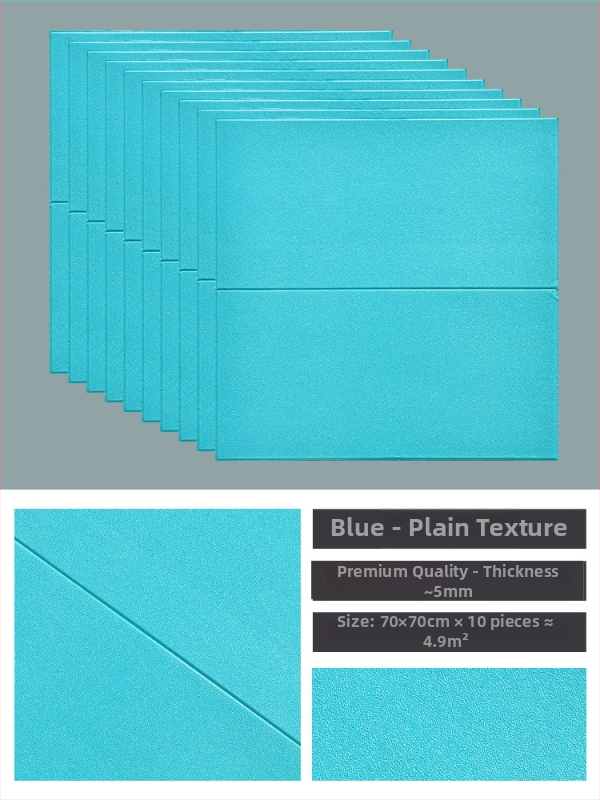 3D lipnus sienos lipdukas svetainei, Nordic stilius, vandeniui atsparus XPE putų