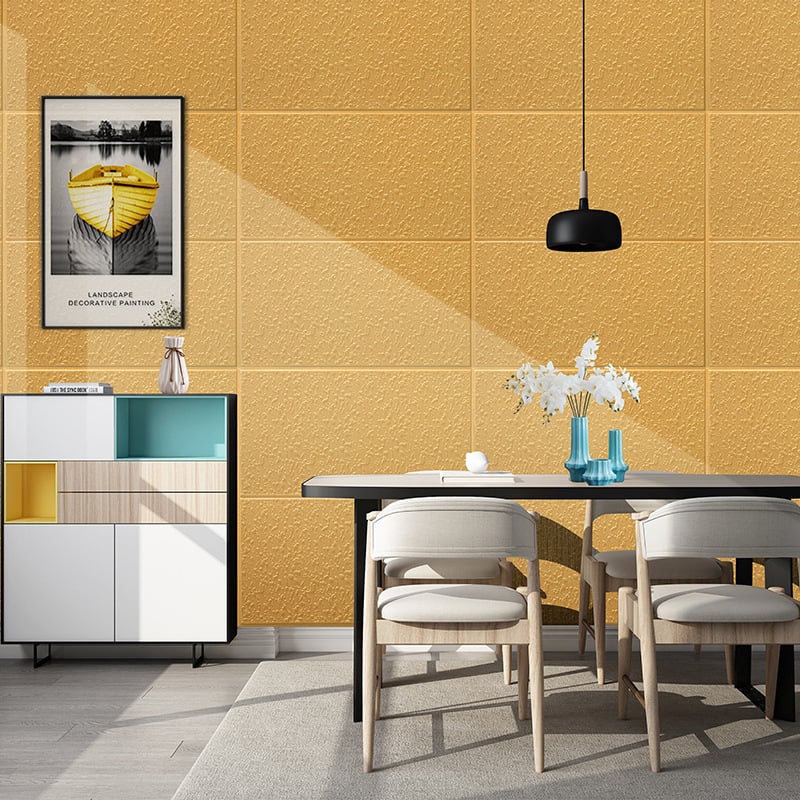 3D lipnus sienos lipdukas svetainei, Nordic stilius, vandeniui atsparus XPE putų