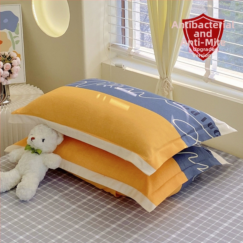 Pagalvės užvalkalas – satino poliesteris, reaktyvus spausdinimas ir dažymas, pritaikomas, šiuolaikinis minimalistinis stilius