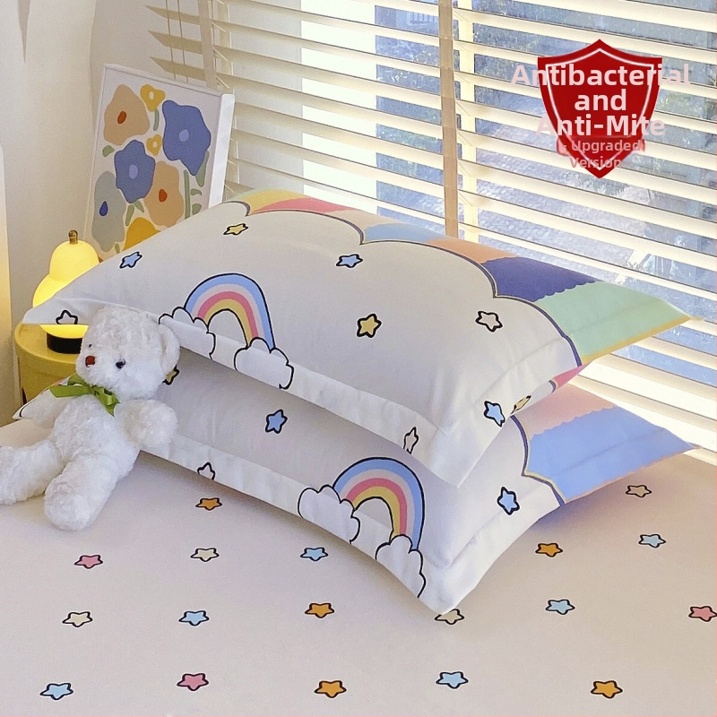 Pagalvės užvalkalas – satino poliesteris, reaktyvus spausdinimas ir dažymas, pritaikomas, šiuolaikinis minimalistinis stilius