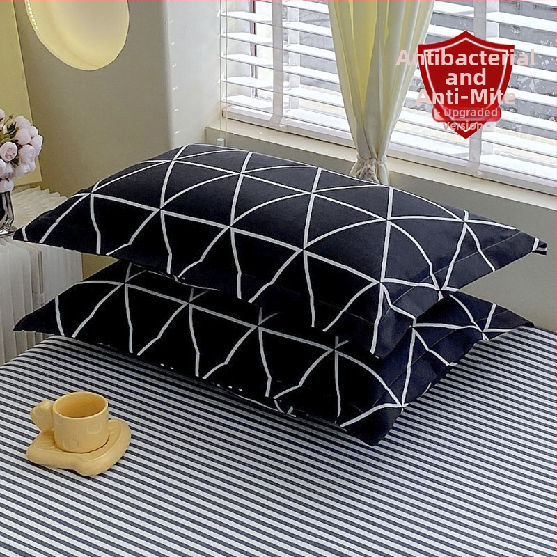 Pagalvės užvalkalas – satino poliesteris, reaktyvus spausdinimas ir dažymas, pritaikomas, šiuolaikinis minimalistinis stilius