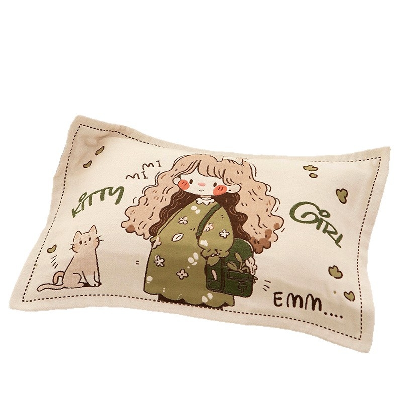 Vaikų pagalvės užvalkalas, 100% medvilnė, sugeria prakaitą ir kvėpuoja, animacinis raštas, Korėjos stilius, žakardo audinys