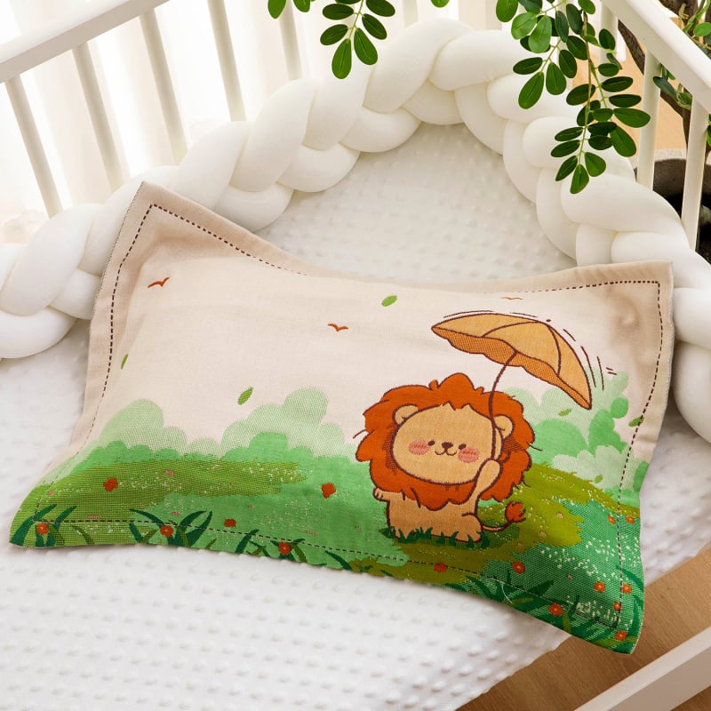 Vaikų pagalvės užvalkalas, 100% medvilnė, sugeria prakaitą ir kvėpuoja, animacinis raštas, Korėjos stilius, žakardo audinys