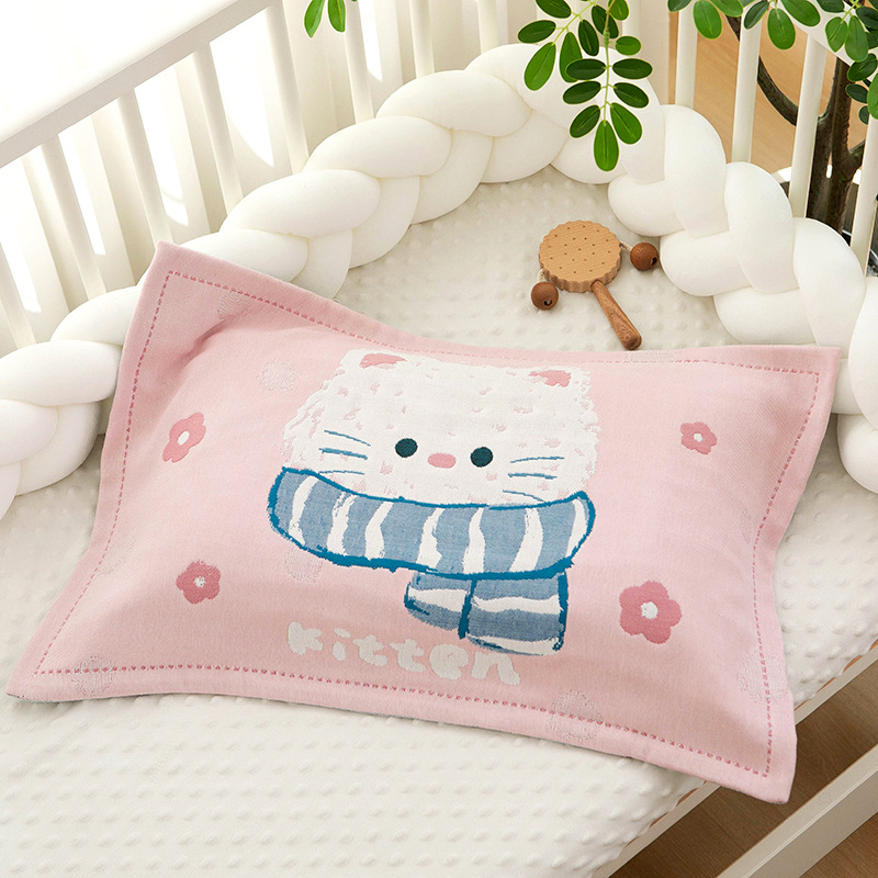 Vaikų pagalvės užvalkalas, 100% medvilnė, sugeria prakaitą ir kvėpuoja, animacinis raštas, Korėjos stilius, žakardo audinys