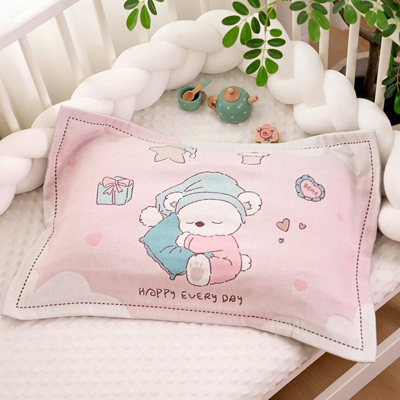 Vaikų pagalvės užvalkalas, 100% medvilnė, sugeria prakaitą ir kvėpuoja, animacinis raštas, Korėjos stilius, žakardo audinys