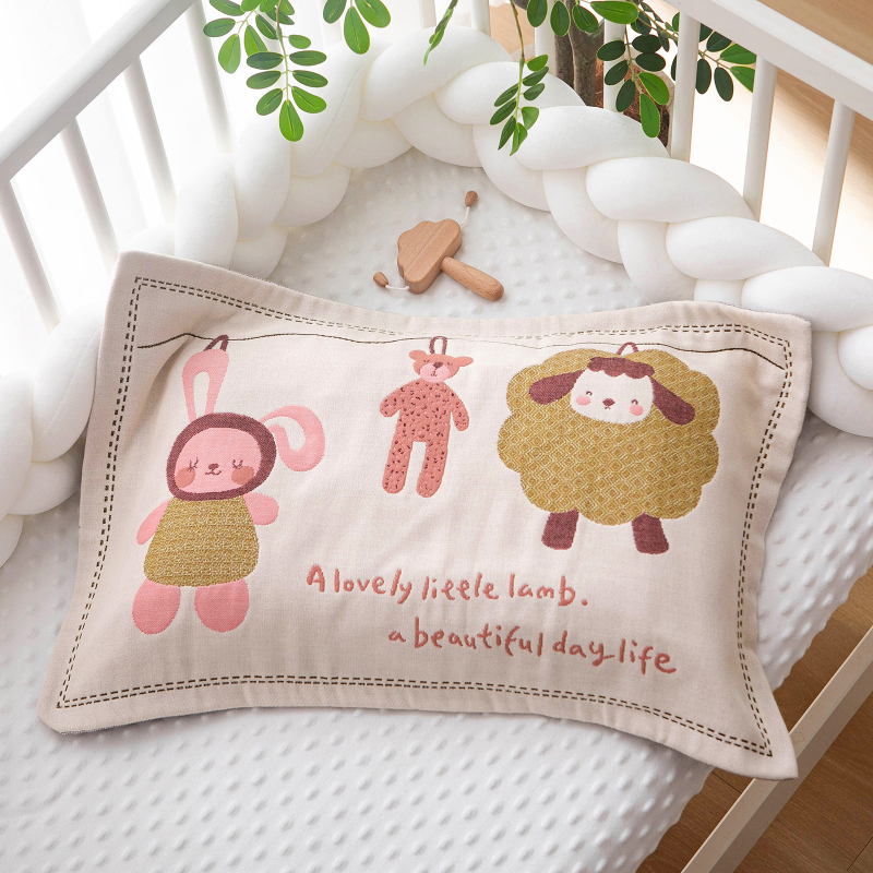 Vaikų pagalvės užvalkalas, 100% medvilnė, sugeria prakaitą ir kvėpuoja, animacinis raštas, Korėjos stilius, žakardo audinys