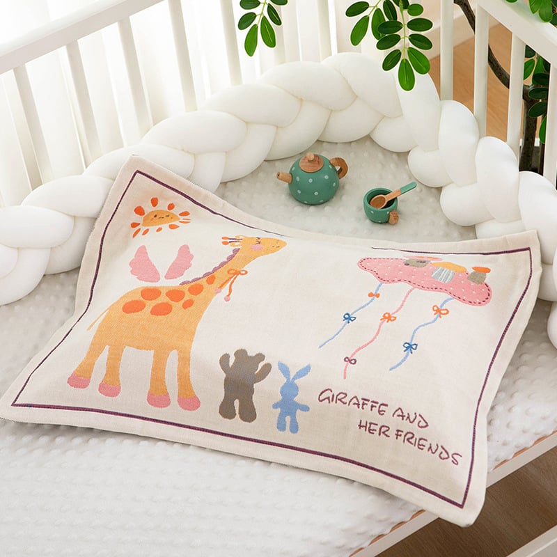 Vaikų pagalvės užvalkalas, 100% medvilnė, sugeria prakaitą ir kvėpuoja, animacinis raštas, Korėjos stilius, žakardo audinys