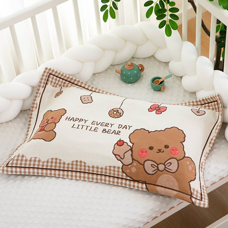 Vaikų pagalvės užvalkalas, 100% medvilnė, sugeria prakaitą ir kvėpuoja, animacinis raštas, Korėjos stilius, žakardo audinys