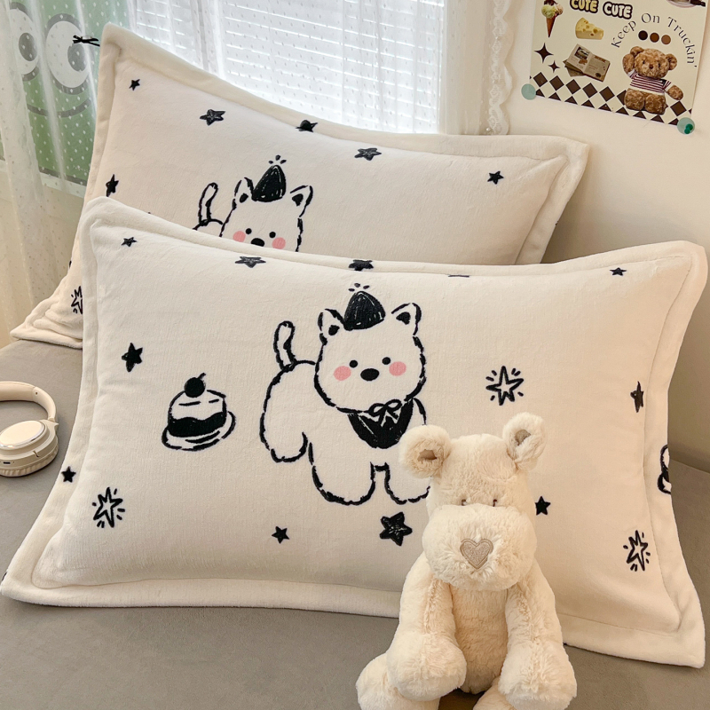 Velveto pagalvių užvalkalų komplektas, 2 vnt., 100% poliesteris, spauda, reaktyvus dažymas