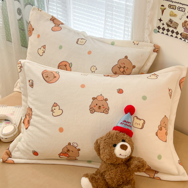 Velveto pagalvių užvalkalų komplektas, 2 vnt., 100% poliesteris, spauda, reaktyvus dažymas