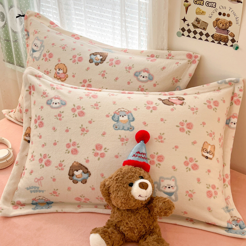 Velveto pagalvių užvalkalų komplektas, 2 vnt., 100% poliesteris, spauda, reaktyvus dažymas