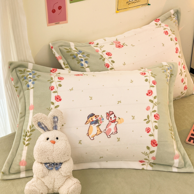 Velveto pagalvių užvalkalų komplektas, 2 vnt., 100% poliesteris, spauda, reaktyvus dažymas