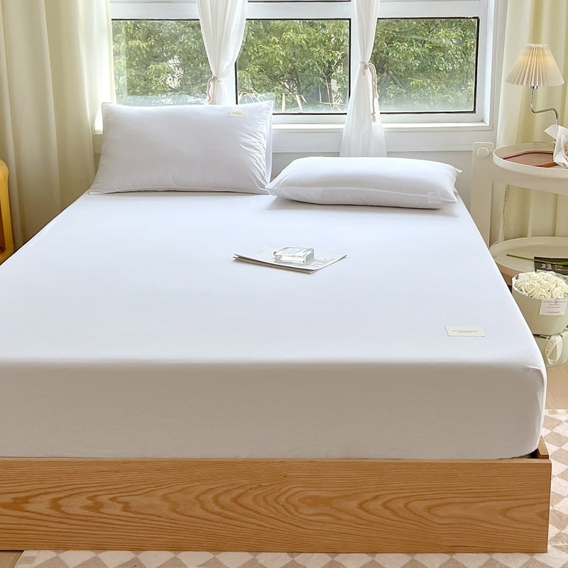 Elastinė lovos pakloda, 100% medvilnė, Twill audinys, reaktinis dažymas, audinio tankis 133x72, svoris 500–800 g