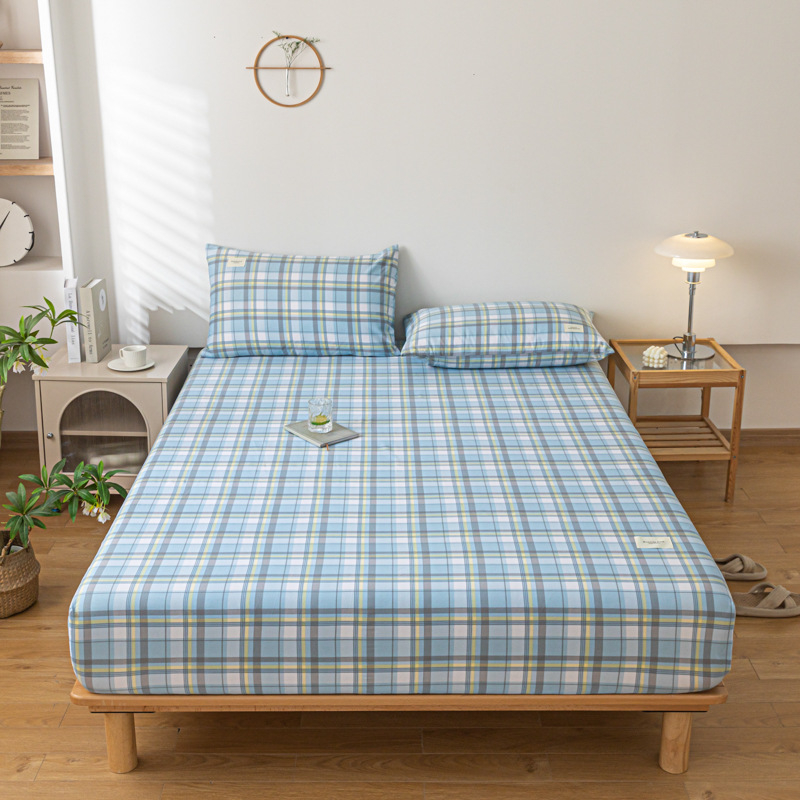 Elastinė lovos pakloda, 100% medvilnė, Twill audinys, reaktinis dažymas, audinio tankis 133x72, svoris 500–800 g