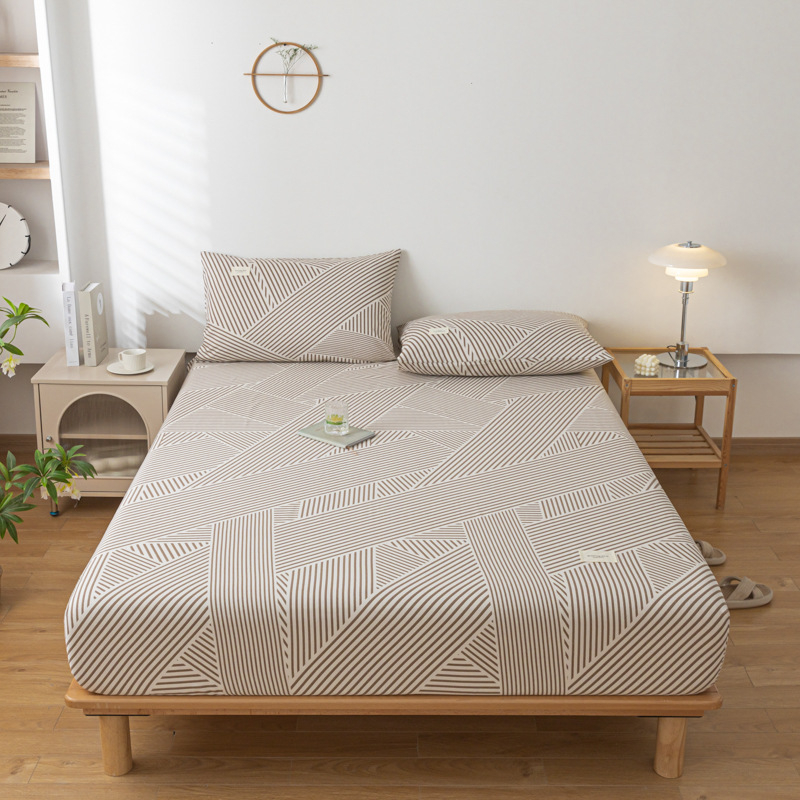 Elastinė lovos pakloda, 100% medvilnė, Twill audinys, reaktinis dažymas, audinio tankis 133x72, svoris 500–800 g