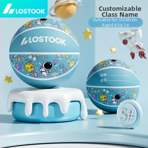 Vaikų guminis krepšinio kamuolys – lauko treniruočių kamuolys krepšiniui ir tinklui